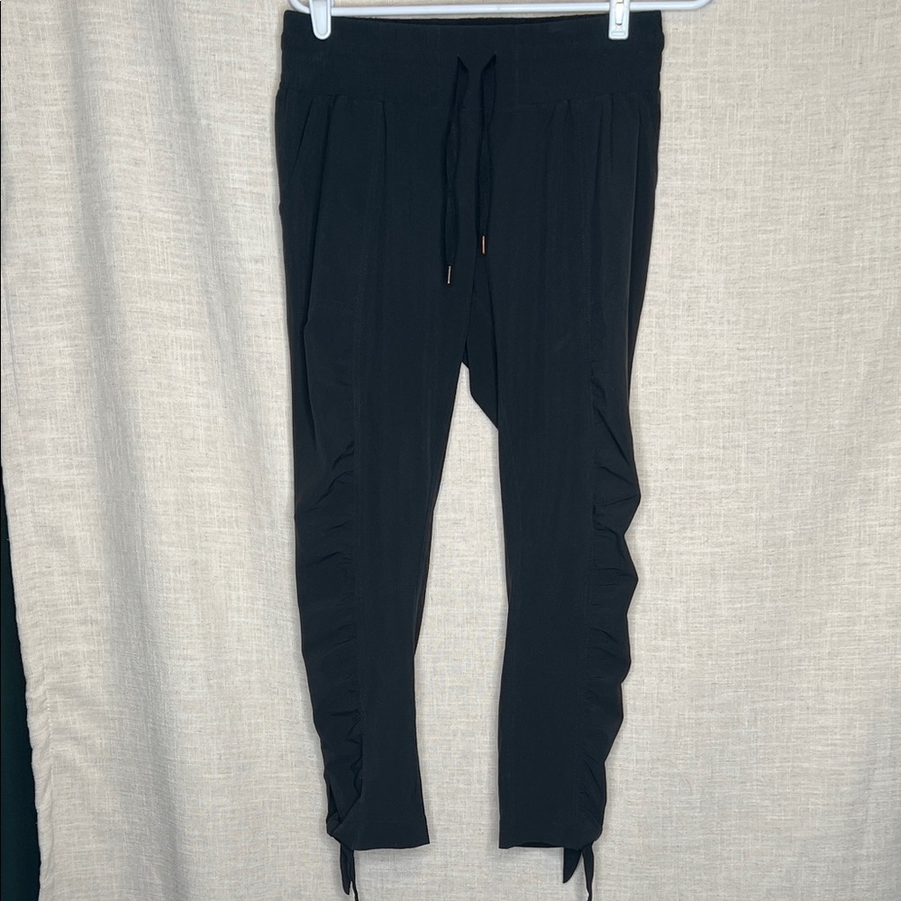 Prana Bindu Women's Black Tie-Hem Jogger Pants in Small - Picture 3 of 6
